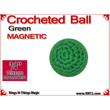 Green Crochet Ball | 3/4 Inch (19mm) | Magnetic