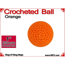 Orange Crochet Ball | 1 Inch (25mm)