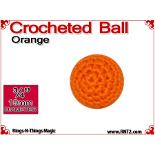 Orange Crochet Ball | 3/4 Inch (19mm)