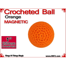 Orange Crochet Ball | 1 Inch (25mm) | Magnetic