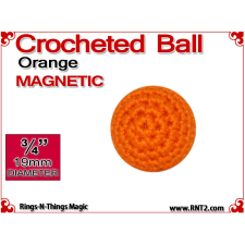 Orange Crochet Ball | 3/4 Inch (19mm) | Magnetic