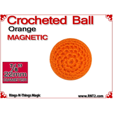 Orange Crochet Ball | 7/8 Inch (22mm) | Magnetic