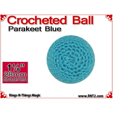 Parakeet Blue Crochet Ball | 1 1/8 Inch (28mm)