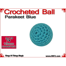 Parakeet Blue Crochet Ball | 3/4 Inch (19mm)