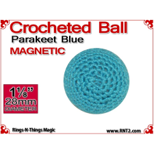 Parakeet Blue Crochet Ball | 1 1/8 Inch (28mm) | Magnetic