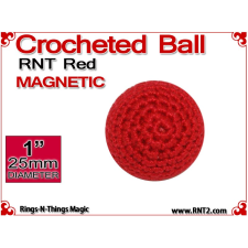 RNT Red Crochet Ball | 1 Inch (25mm) | Magnetic