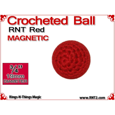 RNT Red Crochet Ball | 3/4 Inch (19mm) | Magnetic