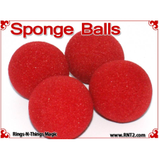 1 1/2 Inch Sponge Balls - Red