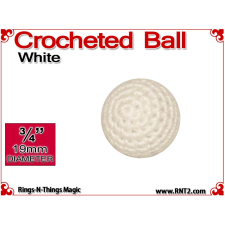 White Crochet Ball | 3/4 Inch (19mm)