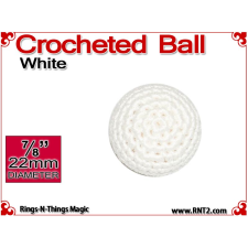 White Crochet Ball | 7/8 Inch (22mm)