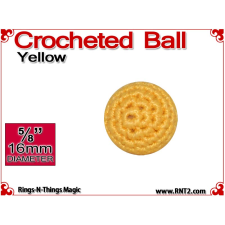 Yellow Crochet Ball | 5/8 Inch (16mm)