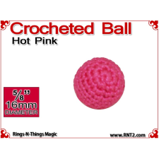 Hot Pink Crochet Ball | 5/8 Inch (16mm)