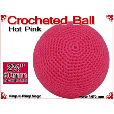 Hot Pink Crochet Ball | 2 3/8 Inch (60mm)