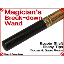 Magicians Break-Down Wand | Bocote & Ebony Tips