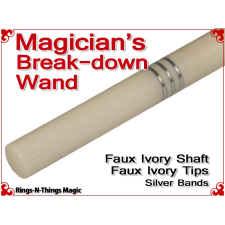 Magicians Break-Down Wand | Ivory & Ivory Tips