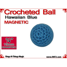 Hawaiian Blue Crochet Ball | 3/4 Inch (19mm) | Magnetic