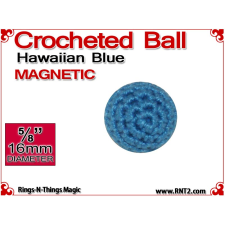 Hawaiian Blue Crochet Ball | 5/8 Inch (16mm) | Magnetic