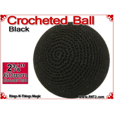 Black Crochet Ball | 2 3/8 Inch (60mm)