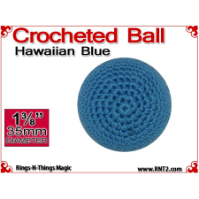 Hawaiian Blue Crochet Ball | 1 3/8 Inch (35mm)