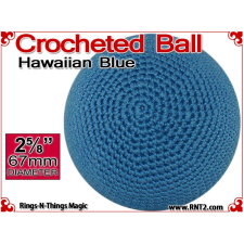 Hawaiian Blue Crochet Ball | 2 5/8 Inch (67mm)
