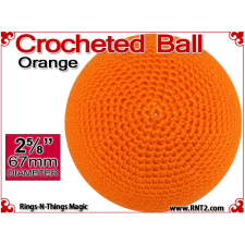 Orange Crochet Ball | 2 5/8 Inch (67mm)
