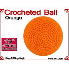 Orange Crochet Ball | 1 7/8 Inch (47mm)