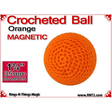 Orange Crochet Ball | 1 3/8 Inch (35mm) | Magnetic