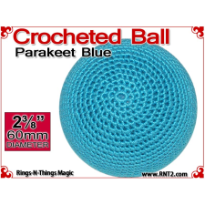 Parakeet Blue Crochet Ball | 2 3/8 Inch (60mm)