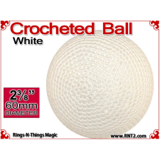 White Crochet Ball | 2 3/8 Inch (60mm)