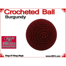 Burgundy Crochet Ball | 1 3/8 Inch (35mm)