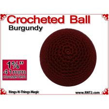 Burgundy Crochet Ball | 1 5/8 Inch (41mm)