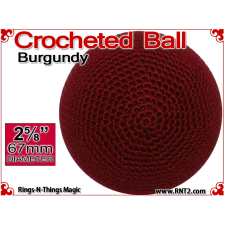 Burgundy Crochet Ball | 2 5/8 Inch (67mm)