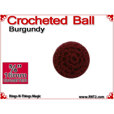 Burgundy Crochet Ball | 5/8 Inch (16mm)