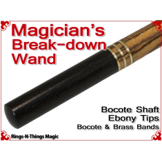 Magicians Break-Down Wand | Bocote & Ebony Tips