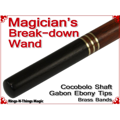 Magicians Break-Down Wand | Cocobolo & Ebony