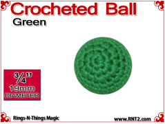 Green Crochet Ball | 3/4 Inch (19mm)