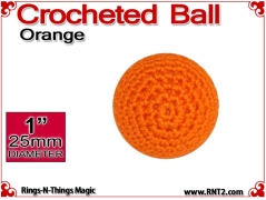 Orange Crochet Ball | 1 Inch (25mm)