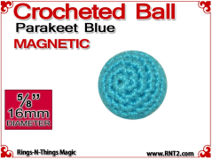 Parakeet Blue Crochet Ball | 5/8 Inch (16mm) | Magnetic