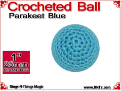 Parakeet Blue Crochet Ball | 1 Inch (25mm)