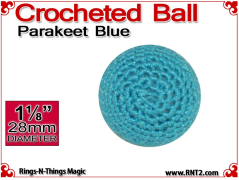 Parakeet Blue Crochet Ball | 1 1/8 Inch (28mm)