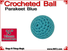 Parakeet Blue Crochet Ball | 3/4 Inch (19mm)