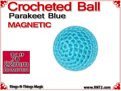 Parakeet Blue Crochet Ball | 7/8 Inch (22mm) | Magnetic