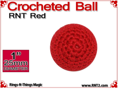 RNT Red Crochet Ball | 1 Inch (25mm)