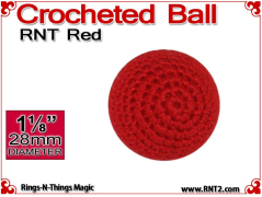 RNT Red Crochet Ball | 1 1/8 Inch (28mm)