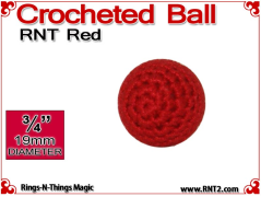 RNT Red Crochet Ball | 3/4 Inch (19mm)
