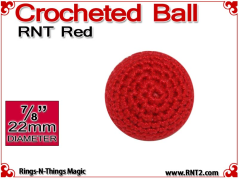 RNT Red Crochet Ball | 7/8 Inch (22mm)