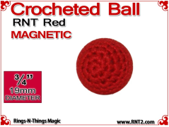 RNT Red Crochet Ball | 3/4 Inch (19mm) | Magnetic
