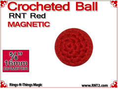 RNT Red Crochet Ball | 5/8 Inch (16mm) | Magnetic