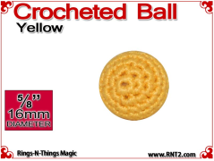 Yellow Crochet Ball | 5/8 Inch (16mm)