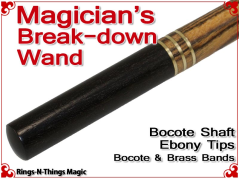 Magicians Break-Down Wand | Bocote & Ebony Tips